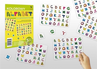 Attēls no Naklejki kolorowy Alfabet 5 arkuszy