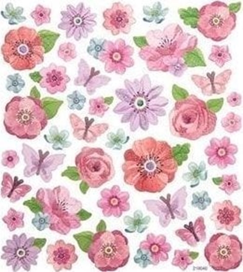 Picture of Naklejki kwiaty 46szt