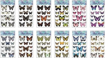 Изображение Naklejki motyle 60x31cm MIX