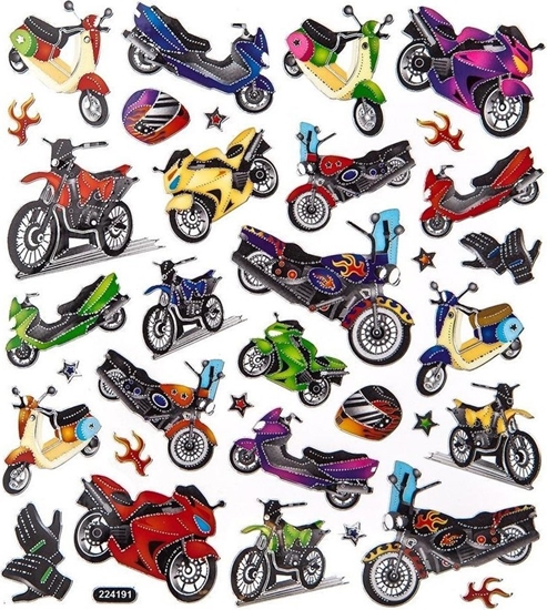 Picture of Naklejki motocykle 34szt