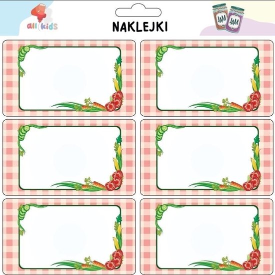 Изображение Naklejki na przetwory i przyprawy Warzywa