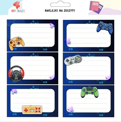 Изображение Naklejki na szafk i zeszyt Pad Gra