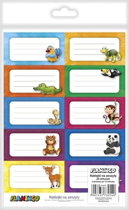 Attēls no Naklejki na zeszyt 38x75mm