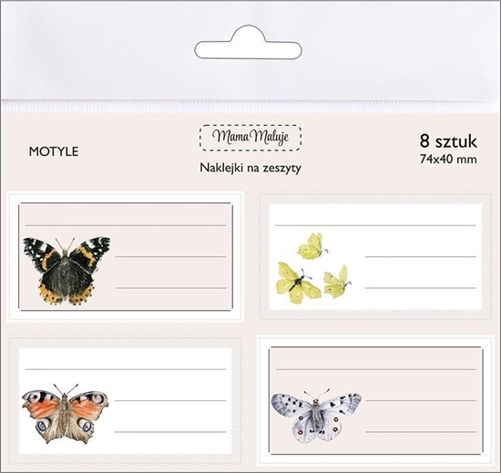 Picture of Naklejki na zeszyty Motyle