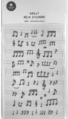 Attēls no Naklejki ozdobne Muzyka Nuty