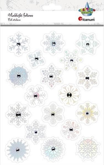 Picture of Naklejki papierowe brokat Boe Narodzenie mix