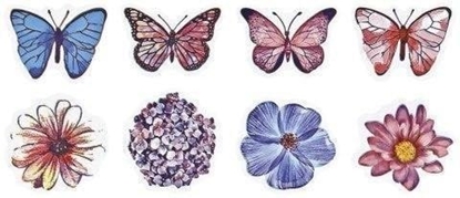 Изображение Naklejki papierowe na tamie Wiosna-motyle 500szt