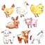 Изображение Naklejki papierowe na tamie Zwierzta 500szt