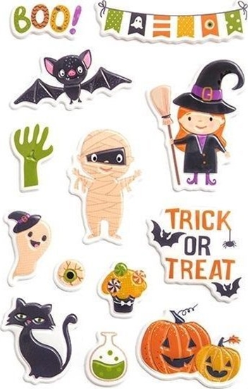 Picture of Naklejki puffy Halloween 15szt