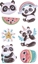 Изображение Naklejki puffy pandy 7szt
