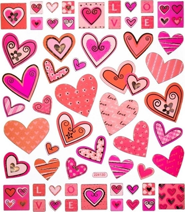 Attēls no Naklejki serca 57szt