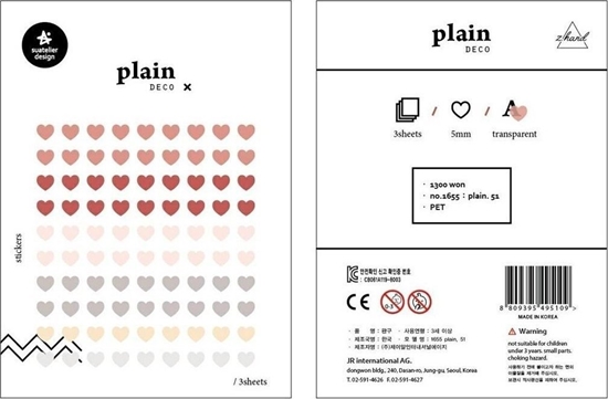 Picture of Naklejki Serca mix 5mm 3 ark.