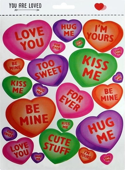 Изображение Naklejki serca z napisami