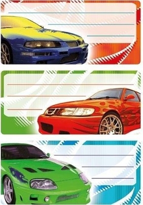 Picture of Naklejki szkolne - Auta 9szt