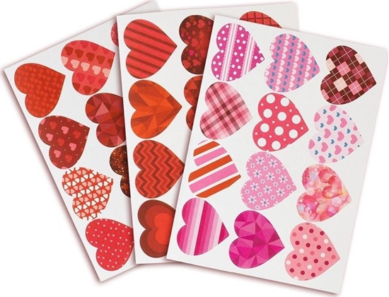 Picture of Naklejki wzorzyste serduszka