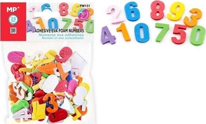Picture of Naklejki z pianki EVA numerki mae