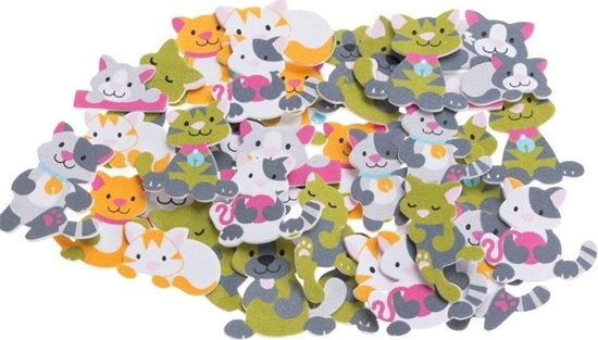 Изображение Naklejki z pianki Koty 36szt