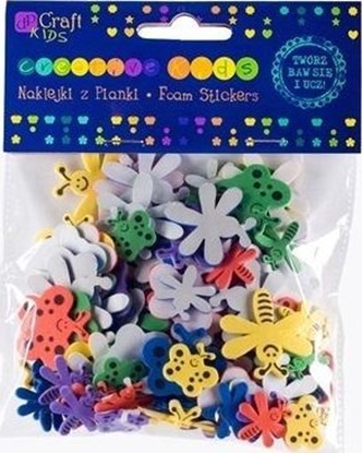 Picture of Naklejki z pianki motyle i waki 120szt