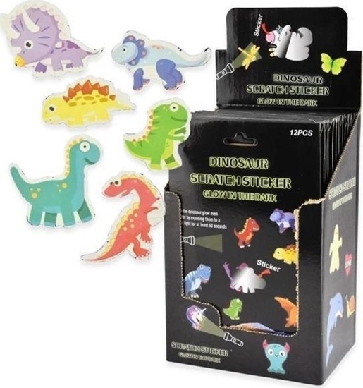 Picture of Naklejki zdrapki wiecce w ciemnoci Dinozaury