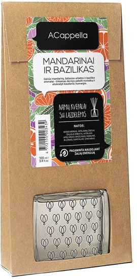 Picture of Nam kvapas su lazdelmis ACappella Mandarinai ir bazilikas, 100 ml