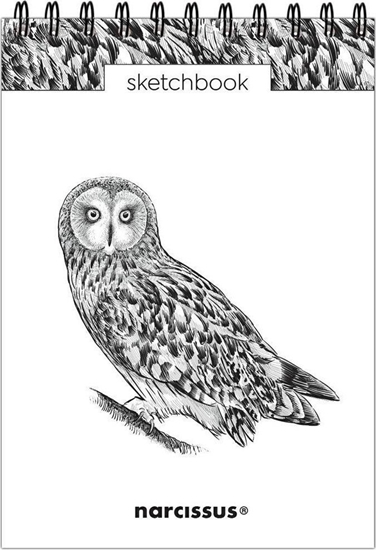 Picture of Narcissus Szkicownik A5/60K na spirali - Sowa