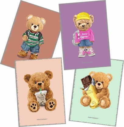 Изображение Narcissus Zeszyt A4/60K kratka PP Teddies (4szt)