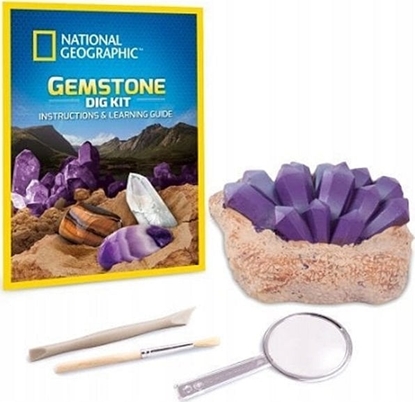 Attēls no National Geographic NATIONAL GEOGRAPHIC Zestaw wykopaliskowy Klejnoty, zabawka kreatywna