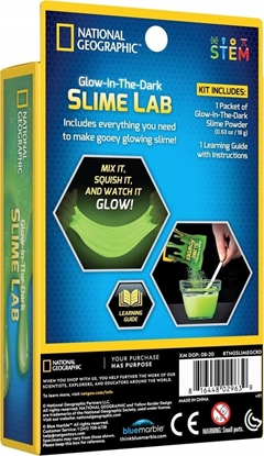 Attēls no National Geographic NATIONAL GEOGRAPHIC Zestaw ze wiecc w ciemnoci mas slime, zabawka kreatywna