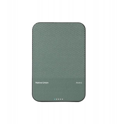 Picture of Native Union (Re)Classic Qi2 Power Bank - magnetyczny powerbank 5000 mAh kompatybilny z MagSafe i Qi2, kabel USB-C - USB-C 15 cm w zestawie (slate green)