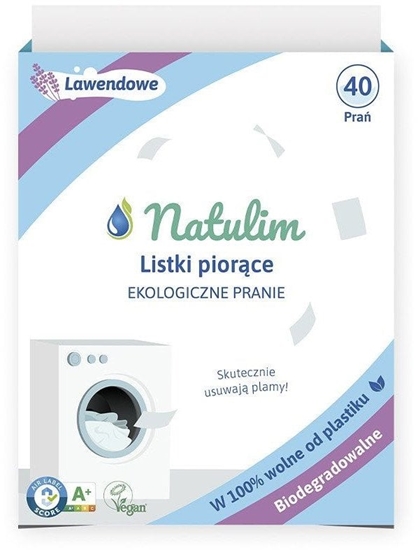 Picture of Natulim, Eko listki do prania, Lawendowe, 40 sztuk