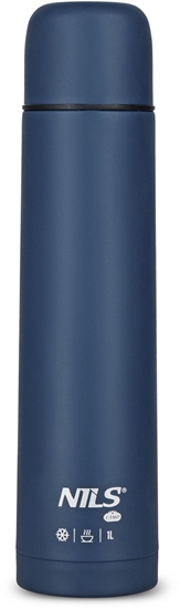 Изображение NC3804 TERMOS TURYSTYCZNY 1000 ML NIEBIESKI NILS CAMP