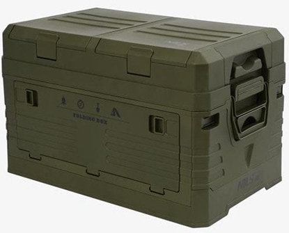 Изображение NCB4003 SKADANA SKRZYNIA KEMPINGOWA Z POKRYW ZIELONA 50L NILS CAMP