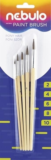 Изображение Nebulo Zestaw pdzli drewnianych (2-4-6-8-10) NEBULO