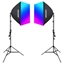 Изображение Neewer Kit Neewer NK800 two softboxes + bulbs RGB 24W 2700-6500K + tripods + barndoors