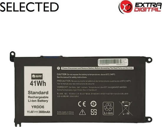 Изображение Neiojamo kompiuterio baterija DELL YRDD6, 3600mAh, Extra Digital Selected