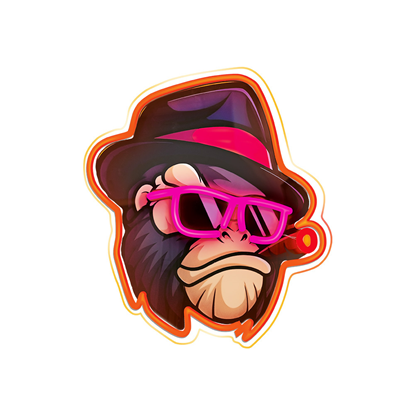 Picture of Neon ART LED GANGSTA MONKEY multicolor FLA03 Forev