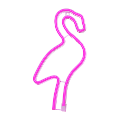 Picture of Neon LED Light Flamingo pink Bat + USB FLNE18 Fore