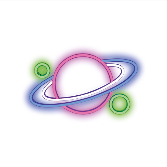 Picture of Neona PLEXI LED PLANET daudzkrāsains FPNE05X Forev