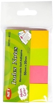 Picture of NET Zakadki indeksujce neon 4x50K