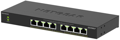 Изображение Netgear Switch 8 port PoE Gigabit Unmanaged GS308LP