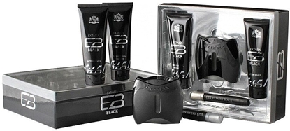 Picture of New Brand Extasia Black zestaw woda toaletowa spray 100ml + balsam po goleniu 130ml + el pod prysznic 130ml + woda toaletowa