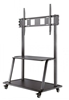 Picture of NEWSTAR MOBILE FLAT SCREEN FLOOR STAND (STAND+TROLLEY) (HEIGHT: 137-162 CM) BOX 1/2 60-105" BLACK