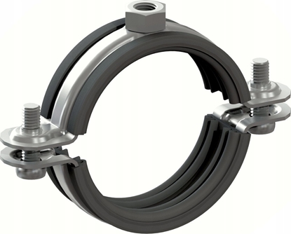 Picture of Niczuk Obejma pojedyncza DUO z izolacj 1/2" BK (20-25)