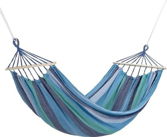 Изображение Nils Extreme Nc9004 Niebieski-ciemno Niebieski Hamak Z Drewnian Belka 70cm I Metalowym Uchwytem Nils Camp