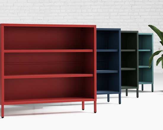 Picture of Niski rega LUCA, 1000 x 900 x 350 mm, Modern: granatowy