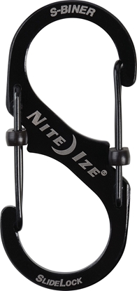 Picture of Nite Ize Karabiczyk S-Biner SlideLock #3 stal nierdzewna czarny-LSB3-01-R6