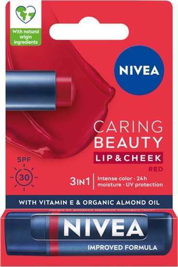 Picture of Nivea _Caring Beauty 3w1 pomadka pielgnujca Red 4,8g