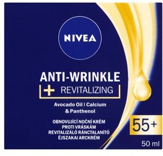Изображение Nivea Anti-Wrinkle Revitalizing Night Cream Przeciwzmarszczkowy krem rewitalizujcy 50ml
