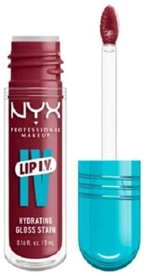 Изображение NYX_Professional Makeup Holiday Gum Drop Gloss Hydrating Gloss Stain nawilajcy byszczyk do ust Bubblegum Burst 5ml