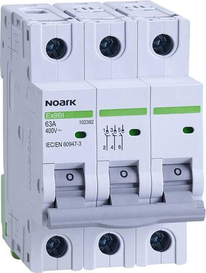Picture of Noark Roz. izol., szer. 3 moduy, 3-bieg., 63A, Ex9BI 3P 63A